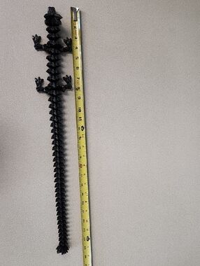 Black Flexible Spiky Dragon Sensory Toy - Kids Playset